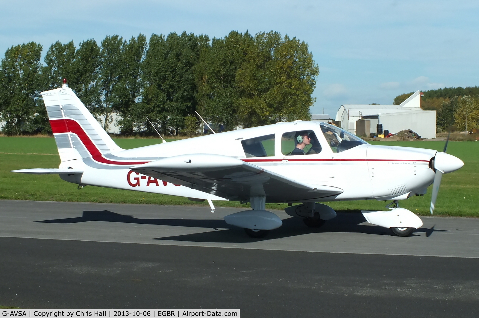 G-AVSA, 1967 Piper PA-28-180 Cherokee C/N 28-4184, at Breighton's Pre Hibernation Fly-in, 2013
