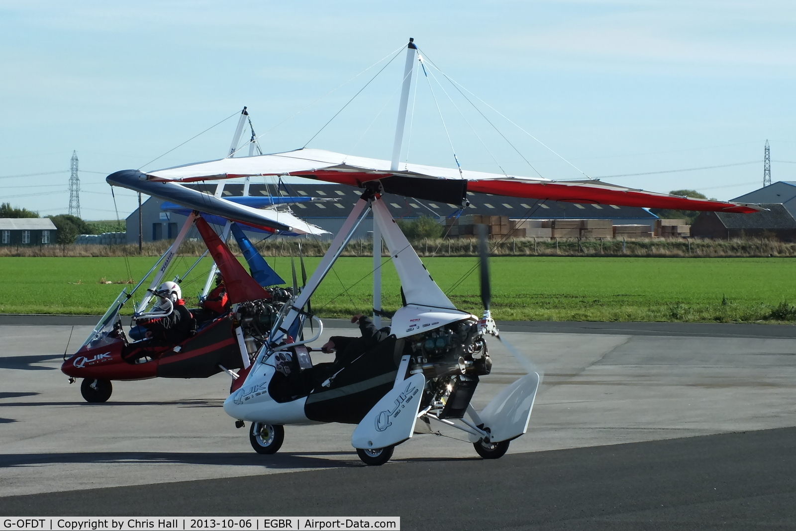 G-OFDT, 2007 P&M Aviation Pegasus Quik C/N 8320, at Breighton's Pre Hibernation Fly-in, 2013