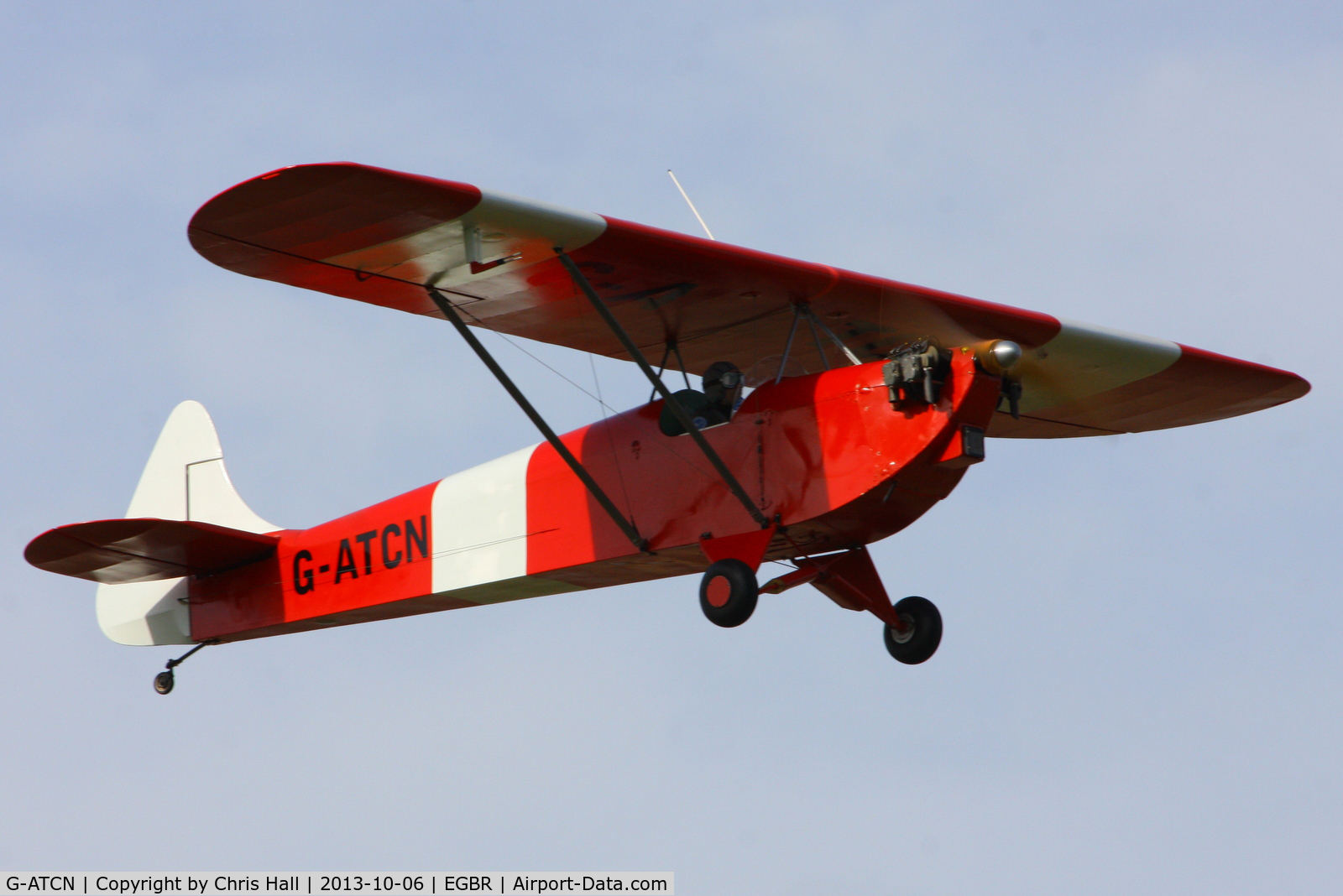 G-ATCN, 1965 Luton LA-4A Minor C/N PAL 1118, at Breighton's Pre Hibernation Fly-in, 2013