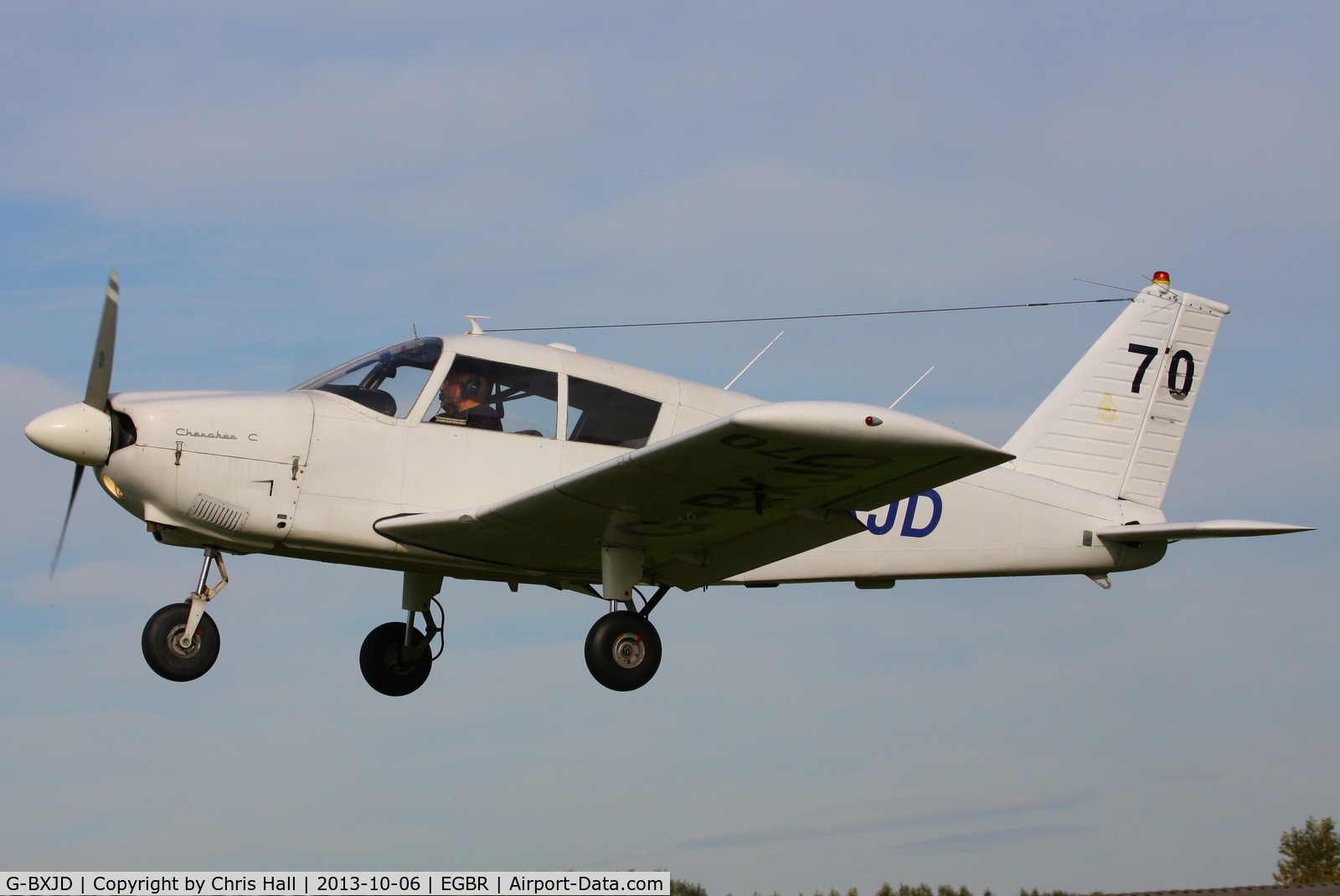 G-BXJD, 1967 Piper PA-28-180 Cherokee C/N 28-4215, at Breighton's Pre Hibernation Fly-in, 2013