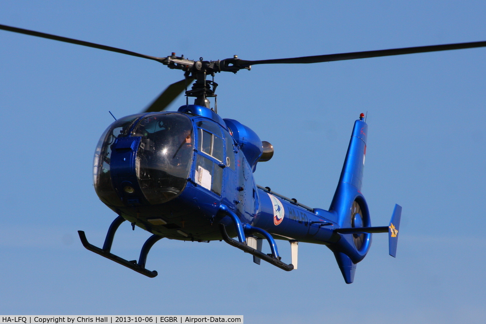 HA-LFQ, 1980 Aerospatiale SA-342L Gazelle C/N 1854, at Breighton's Pre Hibernation Fly-in, 2013