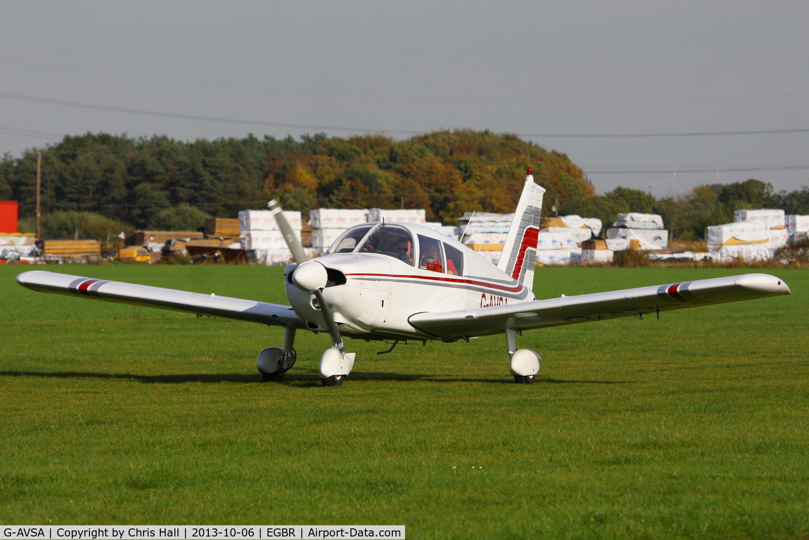 G-AVSA, 1967 Piper PA-28-180 Cherokee C/N 28-4184, at Breighton's Pre Hibernation Fly-in, 2013