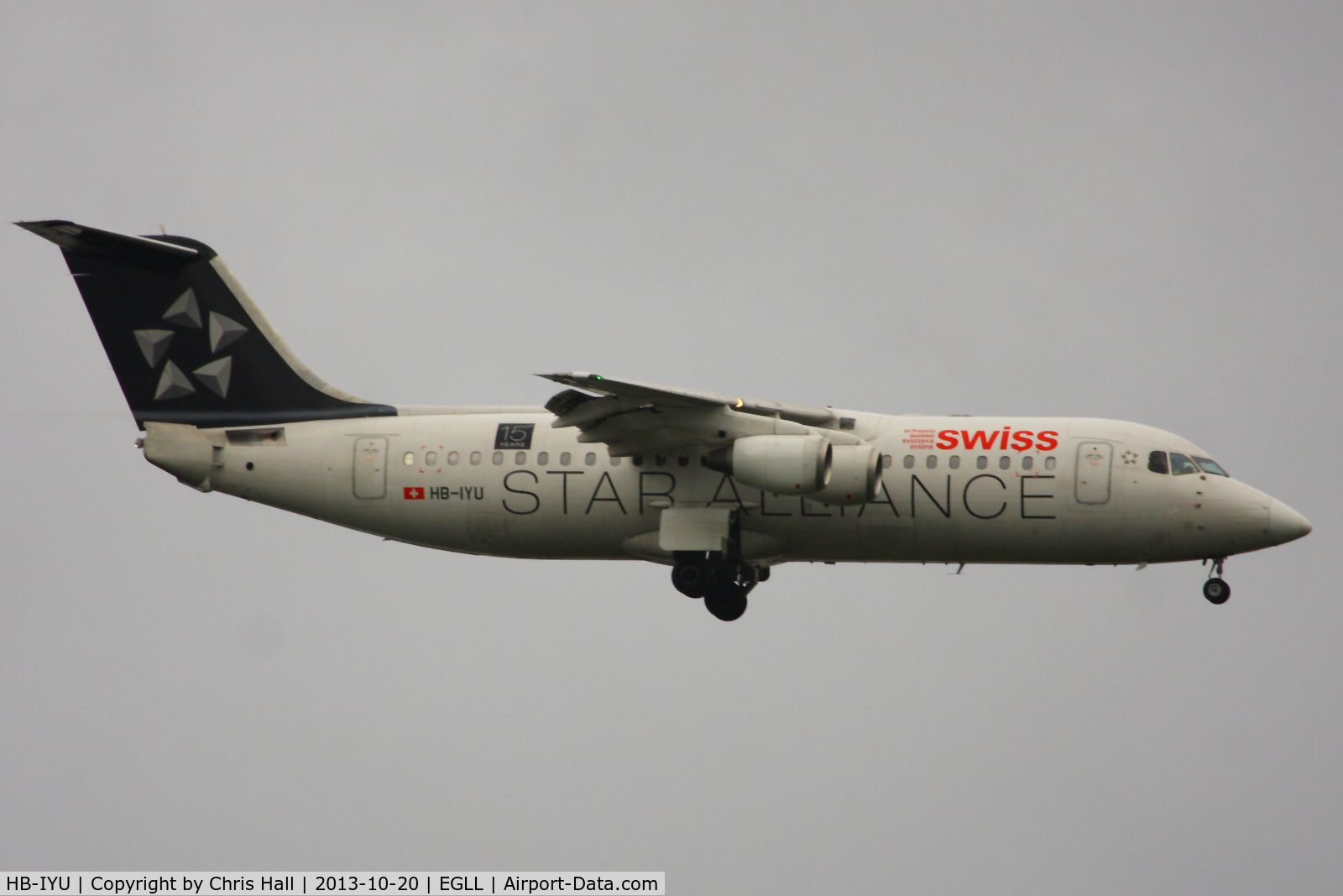 HB-IYU, 2000 British Aerospace Avro 146-RJ100 C/N E3379, Swiss
