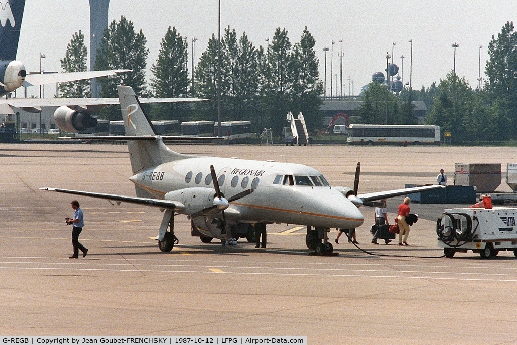 G-REGB, 1984 British Aerospace BAe-3102 Jetstream 31 C/N 641, Regionair at CDG T1