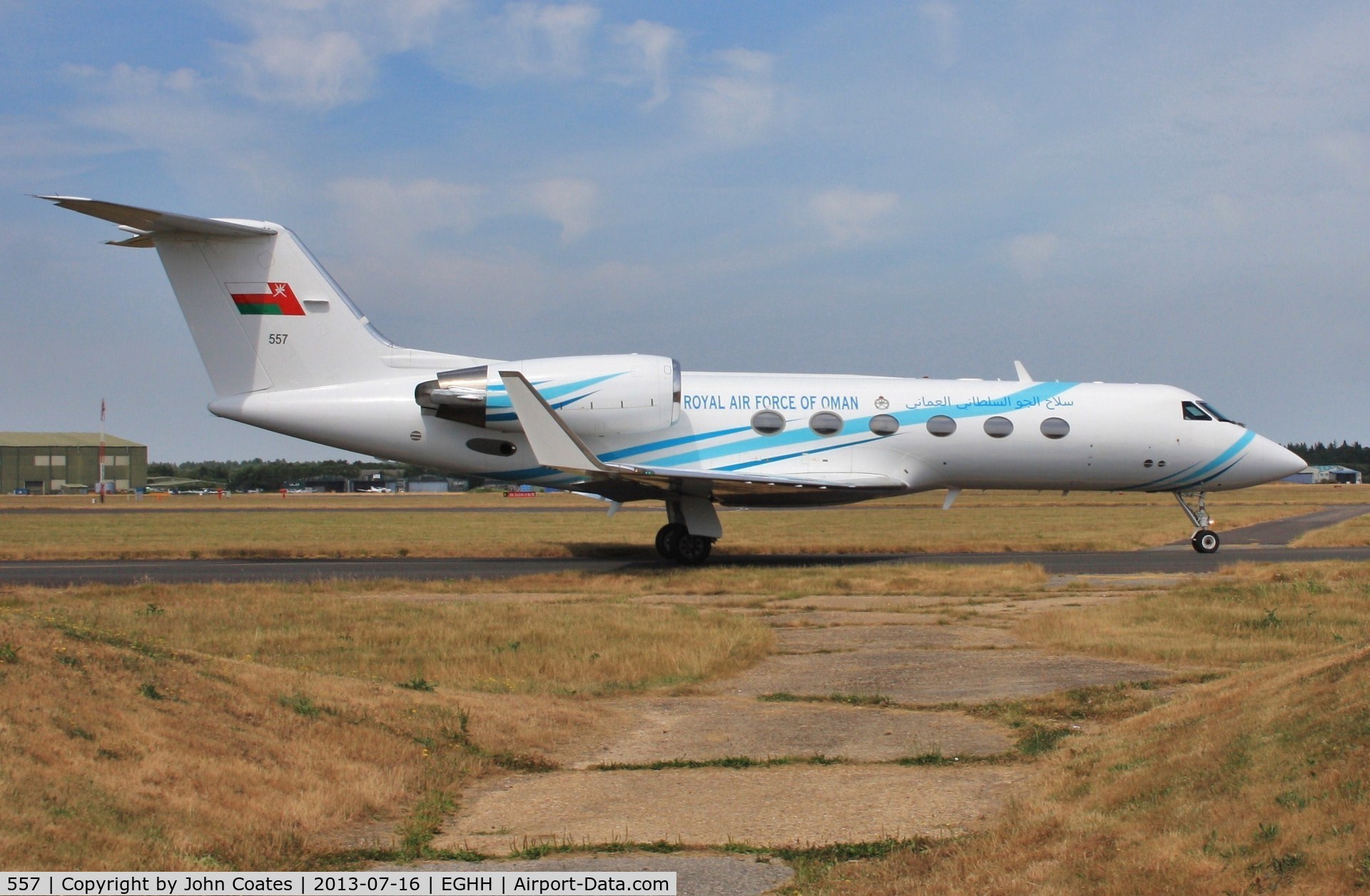 557, 1991 Gulfstream Aerospace Gulfstream IV C/N 1168, Calling in on way to RIAT 2013 static park.