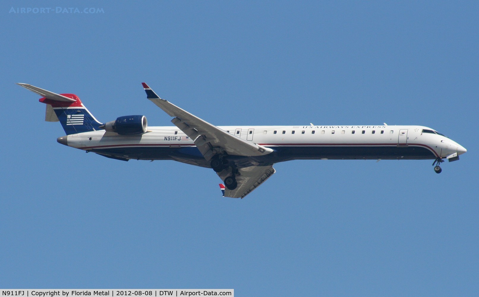 N911FJ, 2003 Bombardier CRJ-900ER (CL-600-2D24) C/N 15011, USAirways Express CRJ-900