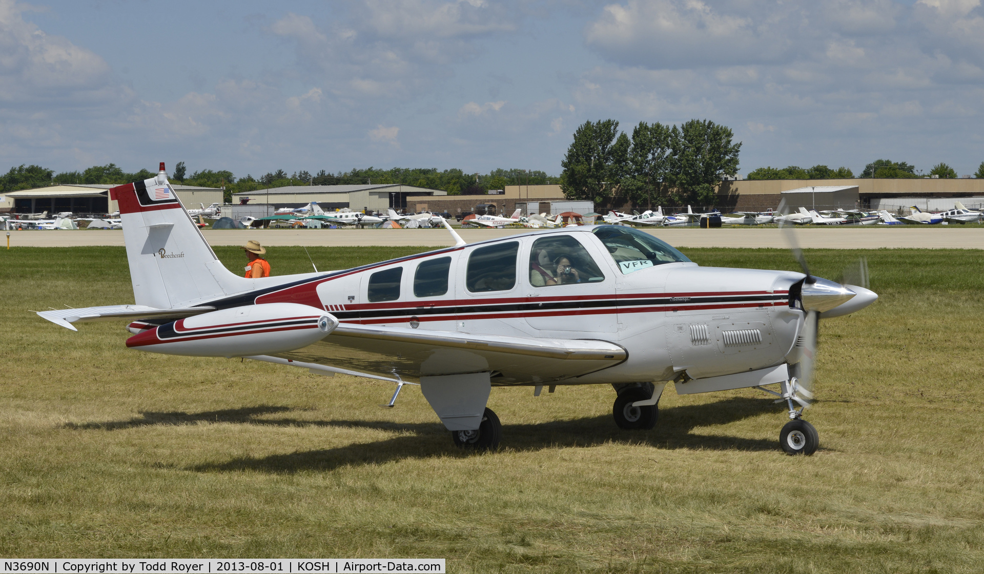 N3690N, 1980 Beech A36TC Bonanza 36 C/N EA-123, Airventure 2013