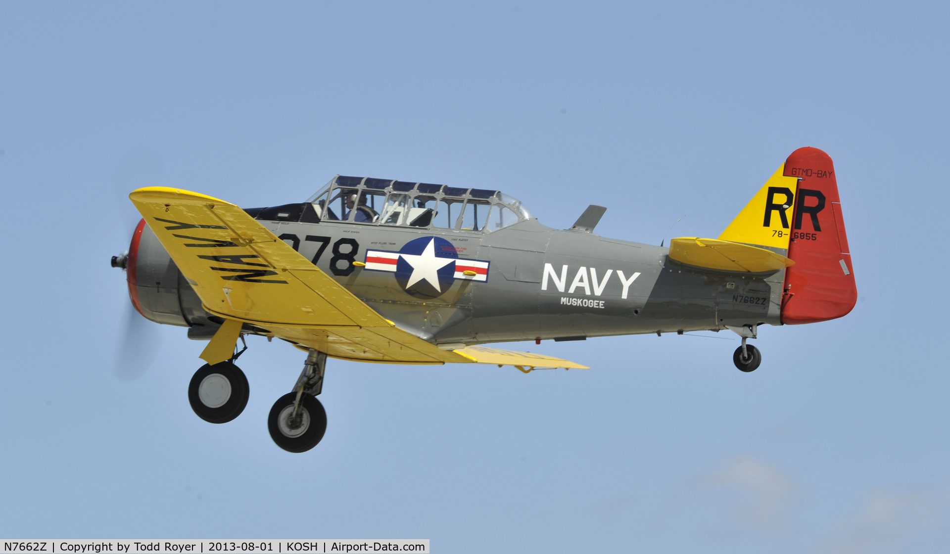 N7662Z, 1942 North American AT-6A Texan C/N 786855, Airventure 2013