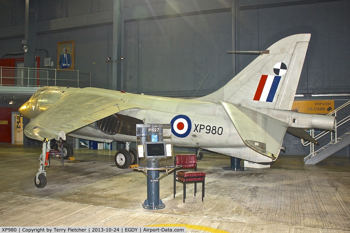 XP980, Hawker Siddeley P.1127 C/N P-05, Displayed at the Fleet Air Arm Museum at Yeovilton