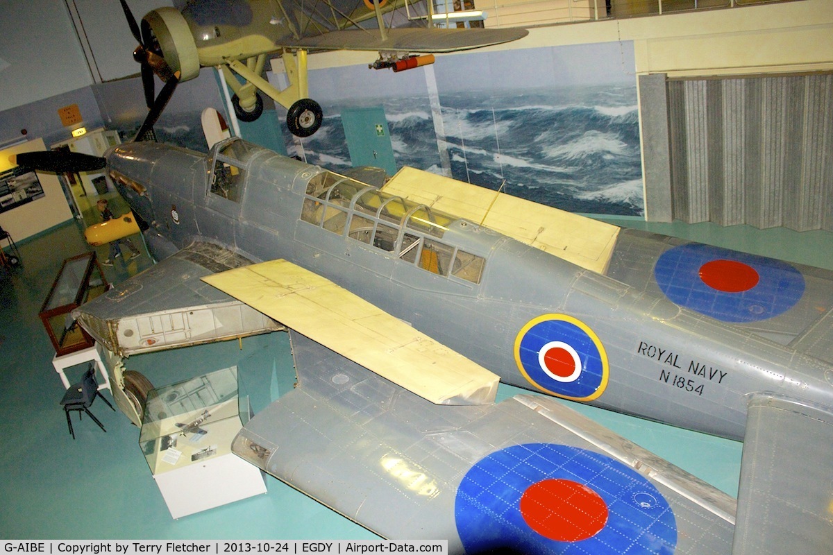 G-AIBE, 1939 Fairey Fulmar II C/N F3707, Displayed at the Fleet Air Arm Museum at Yeovilton