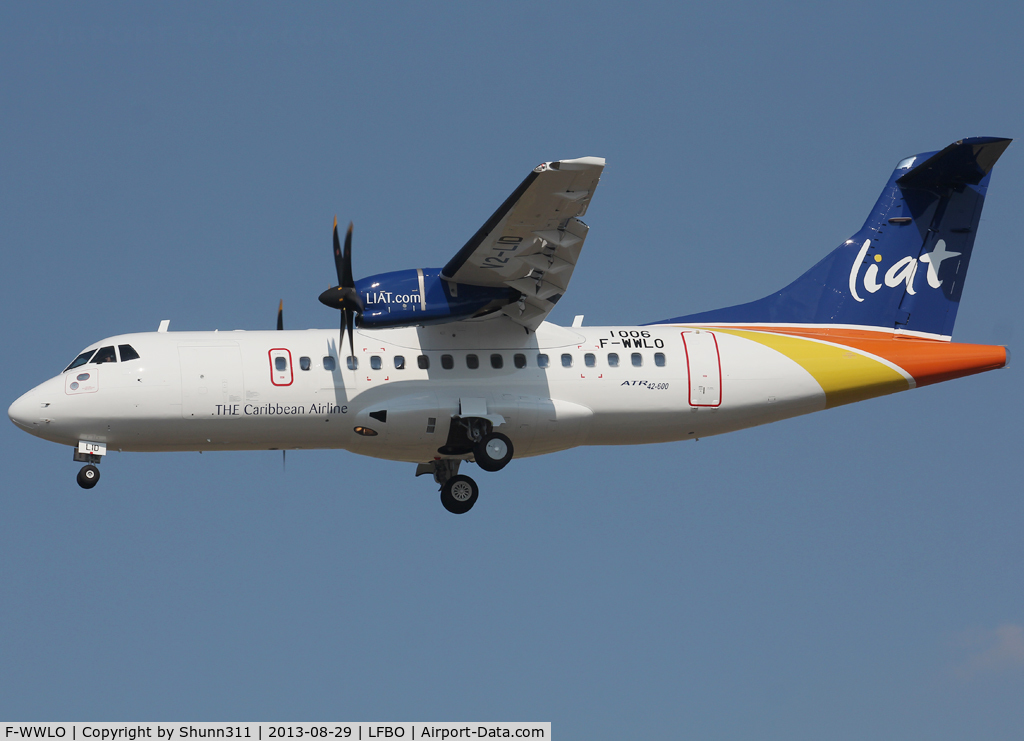 F-WWLO, 2013 ATR 42-600 C/N 1006, C/n 1006 - To be V2-LID