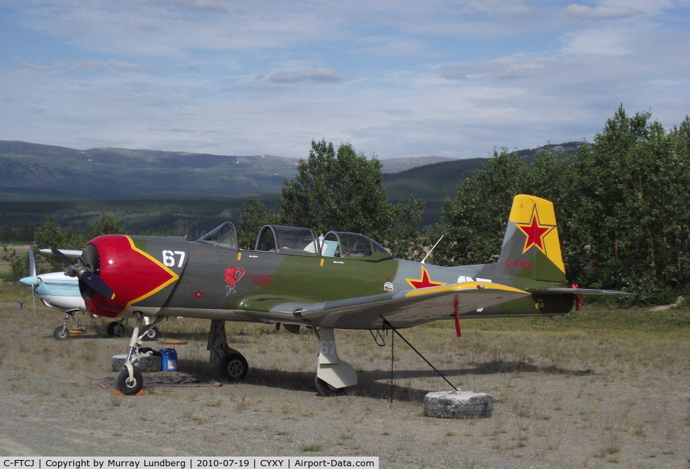 C-FTCJ, 1975 Nanchang CJ-6A C/N 3051218, In Whitehorse, Yukon, with the Century Flight 2010 fly-in.