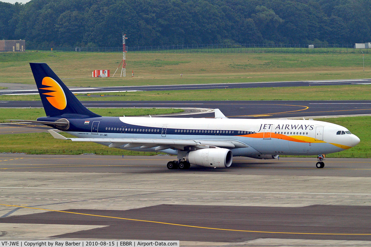 VT-JWE, 2006 Airbus A330-243 C/N 807, Airbus A330-203 [807] (Jet Airways) Brussels~OO 15/08/2010