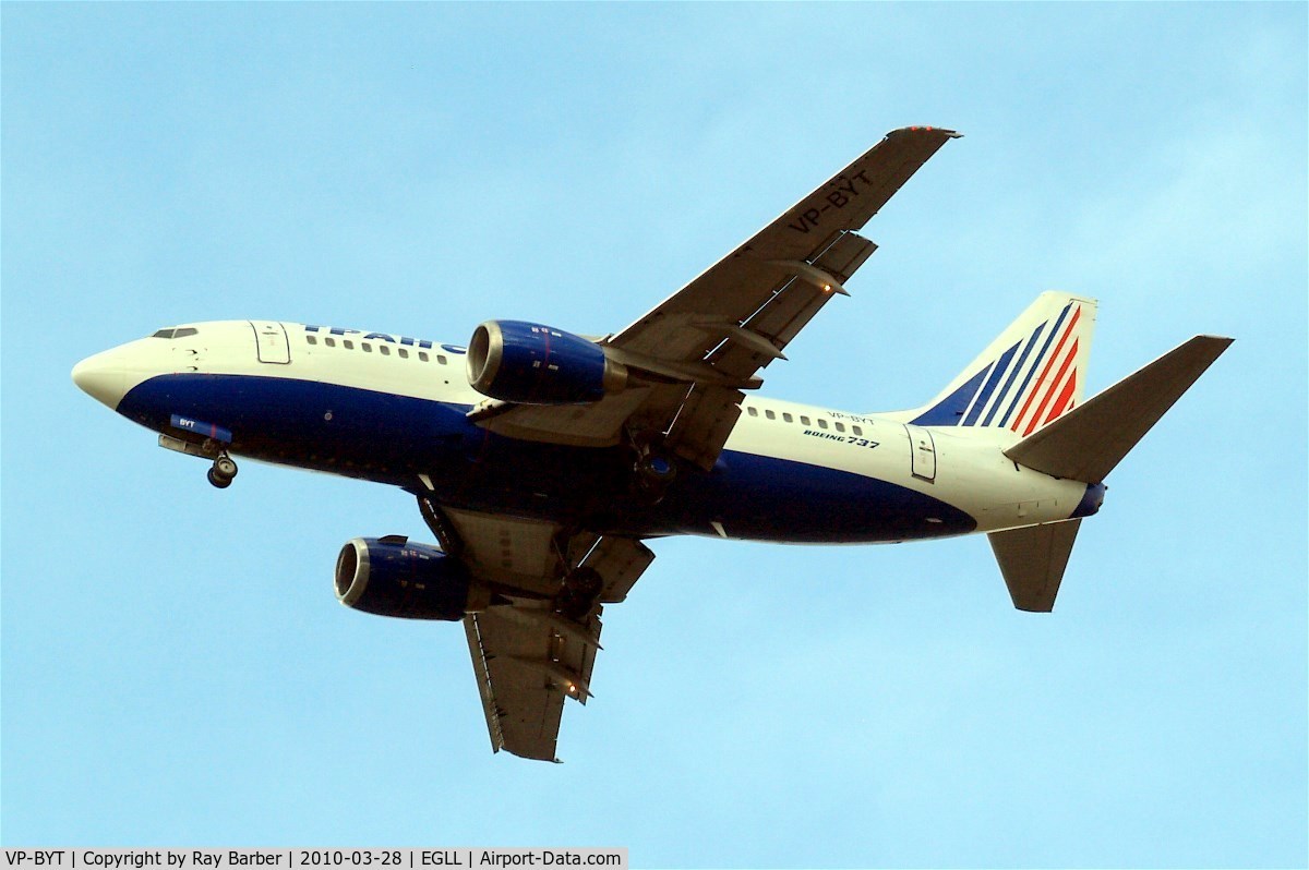 VP-BYT, 1998 Boeing 737-524 C/N 28928, Boeing 737-524 [28928] (Transaero Airlines) Home~G 28/03/2010