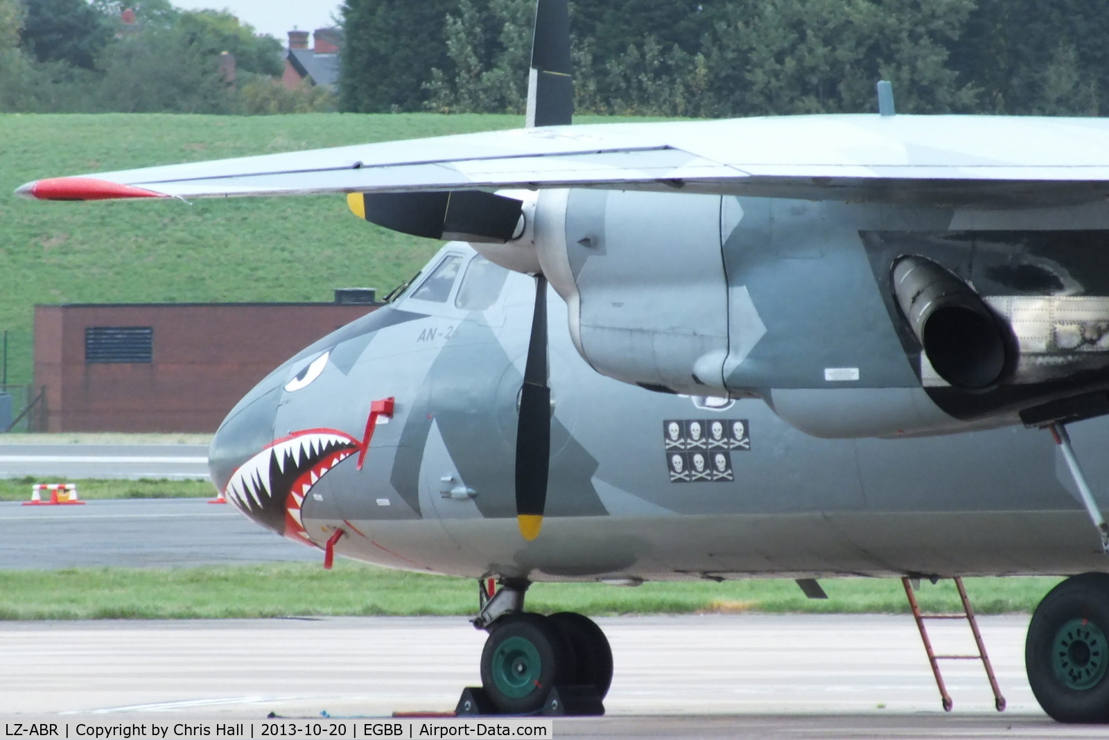 LZ-ABR, 1984 Antonov An-26B C/N 13905, apparently, being used during the filming of the lastest Silvester Stallone movie 