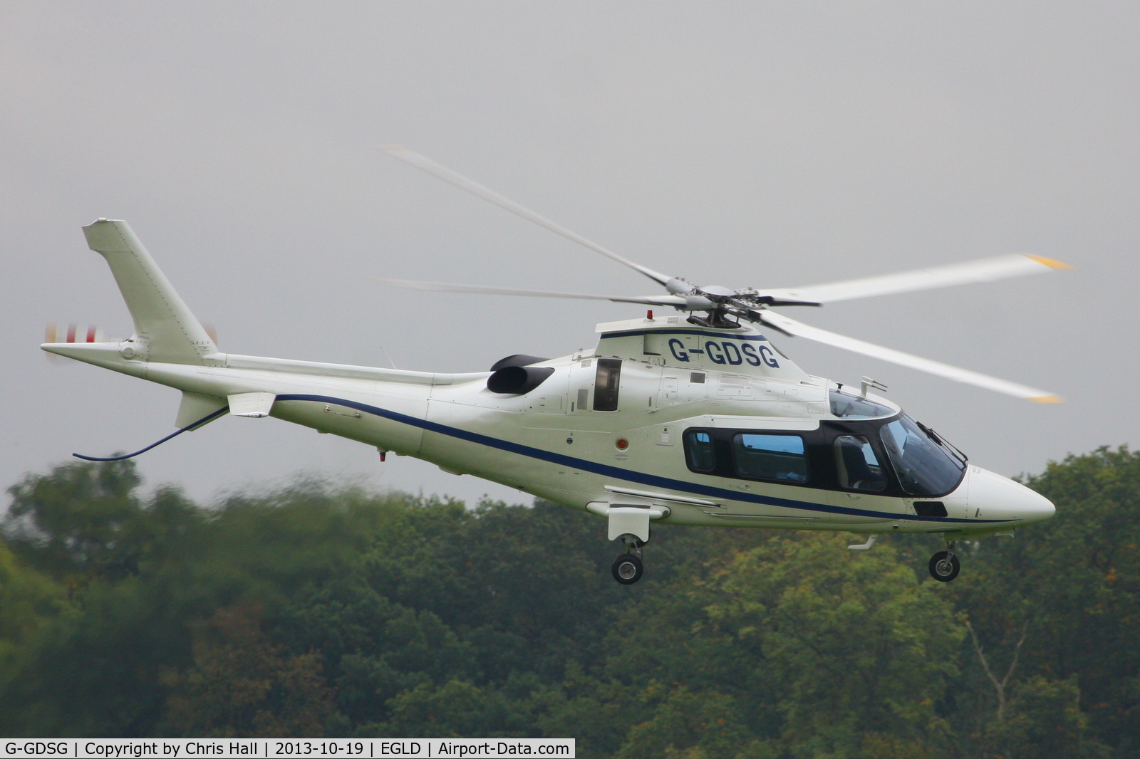 G-GDSG, 2005 Agusta A-109E Power C/N 11656, departing from Denham