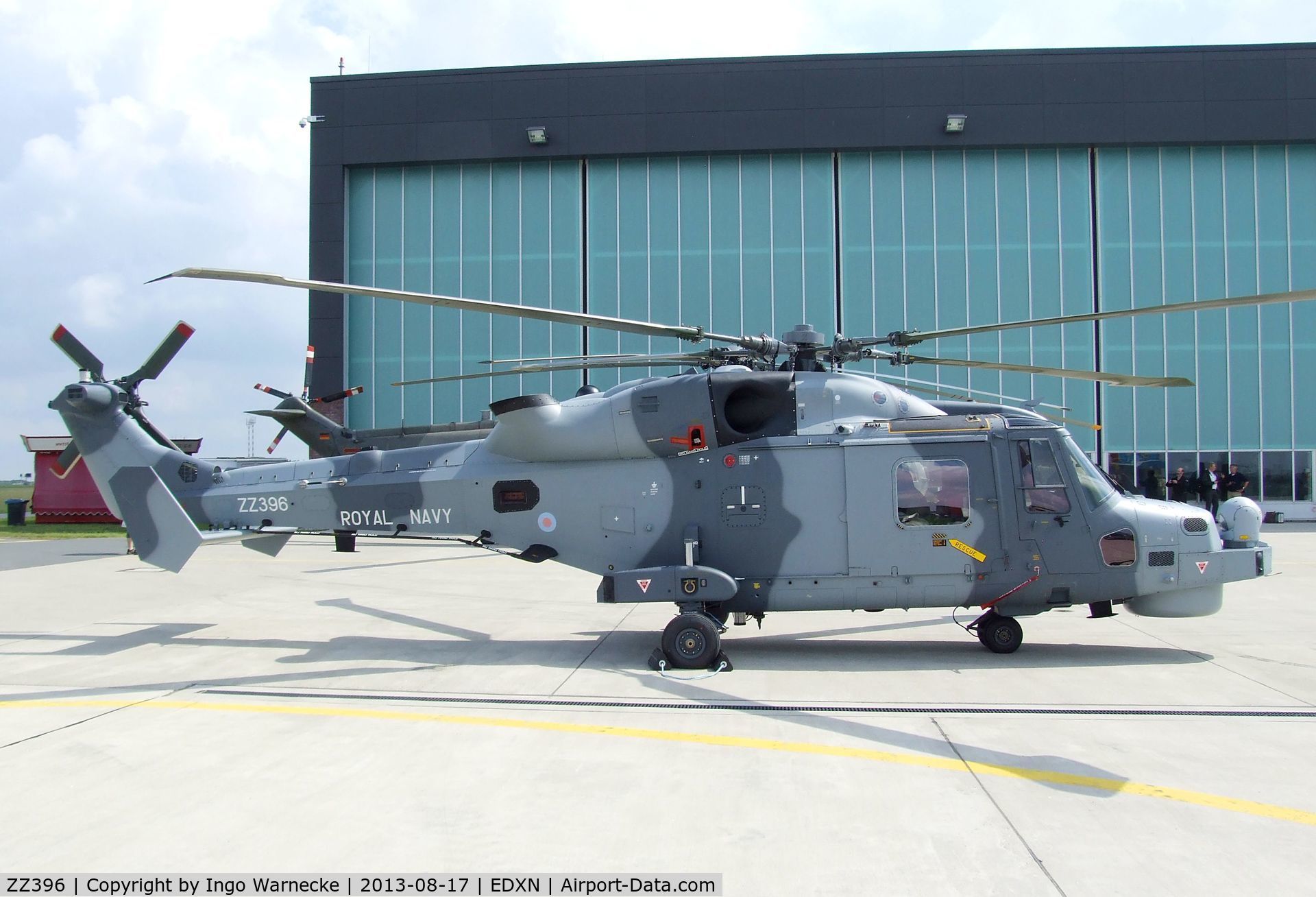 ZZ396, 2012 AgustaWestland AW-159 Wildcat HMA.2 C/N 481, AgustaWestland AW159 Lynx Wildcat HMA2 of the Royal Navy at the Spottersday of the Nordholz Airday 2013 celebrationg 100 Years of German Naval Aviation at Nordholz Naval Aviation Base