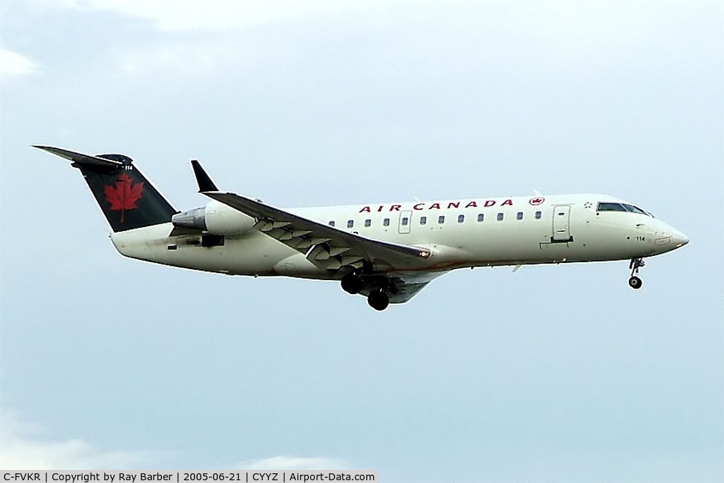 C-FVKR, 1995 Canadair CRJ-100ER (CL-600-2B19) C/N 7083, Canadair CRJ-100ER [7083] (Air Canada) Toronto~C 21/06/2005