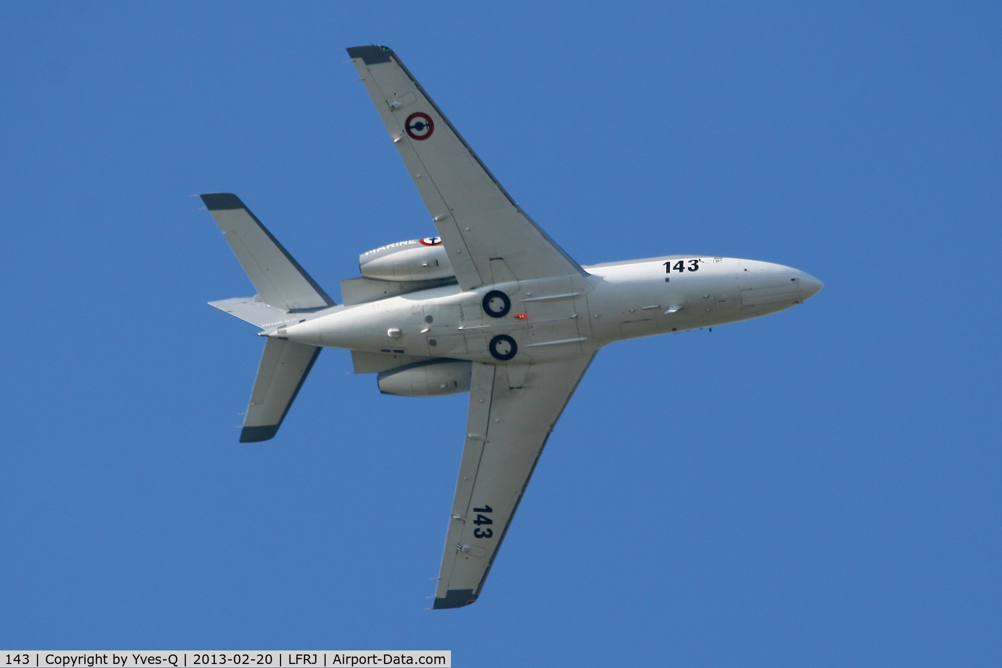 143, 1979 Dassault Falcon 10MER C/N 143, French Naval Aviation Dassault Falcon 10MER, Landivisiau Naval Air Base (LFRJ)