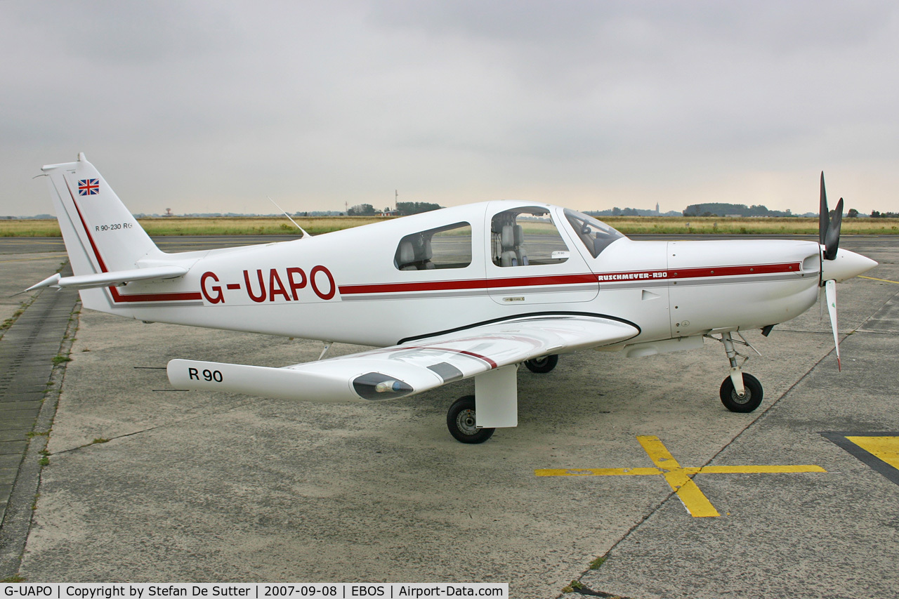 G-UAPO, 1995 Ruschmeyer R90-230RG C/N 019, Parked on apron 3.