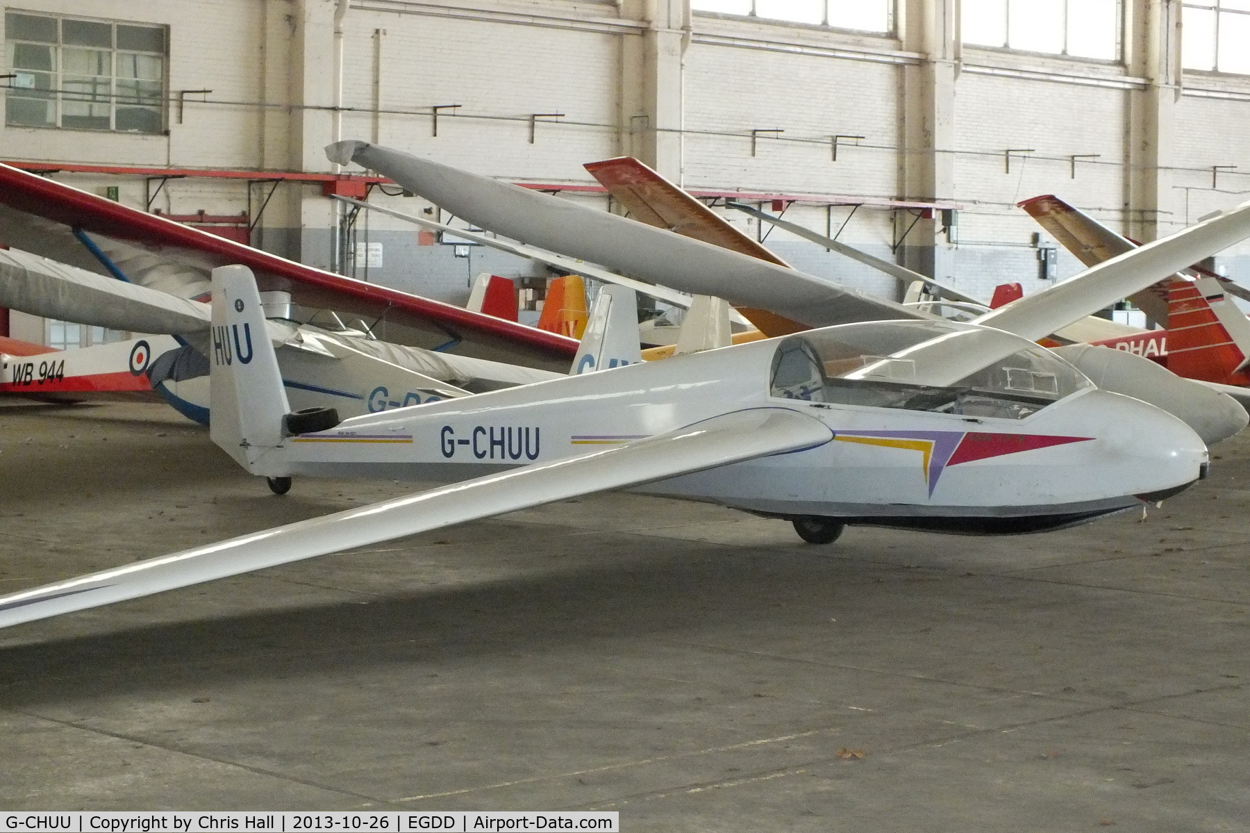 G-CHUU, 1976 Schleicher ASK-13 C/N 13527, hangared at Bicester