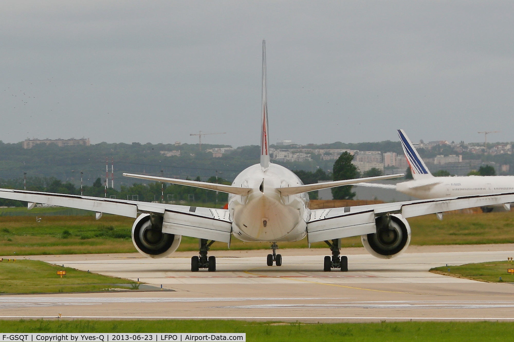 F-GSQT, 2007 Boeing 777-328/ER C/N 32846, Boeing 777-328 (ER)  After Landing Rwy 26, Paris-Orly Airport (LFPO-ORY)