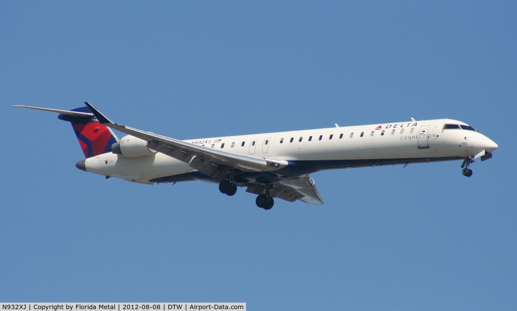 N932XJ, 2008 Bombardier CRJ-900ER (CL-600-2D24) C/N 15194, Mesaba CRJ-900