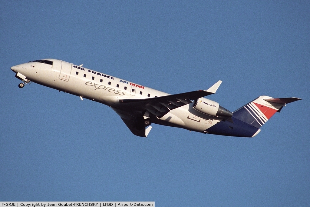 F-GRJE, 1996 Canadair CRJ-100ER (CL-600-2B19) C/N 7106, Brit Air from MPL