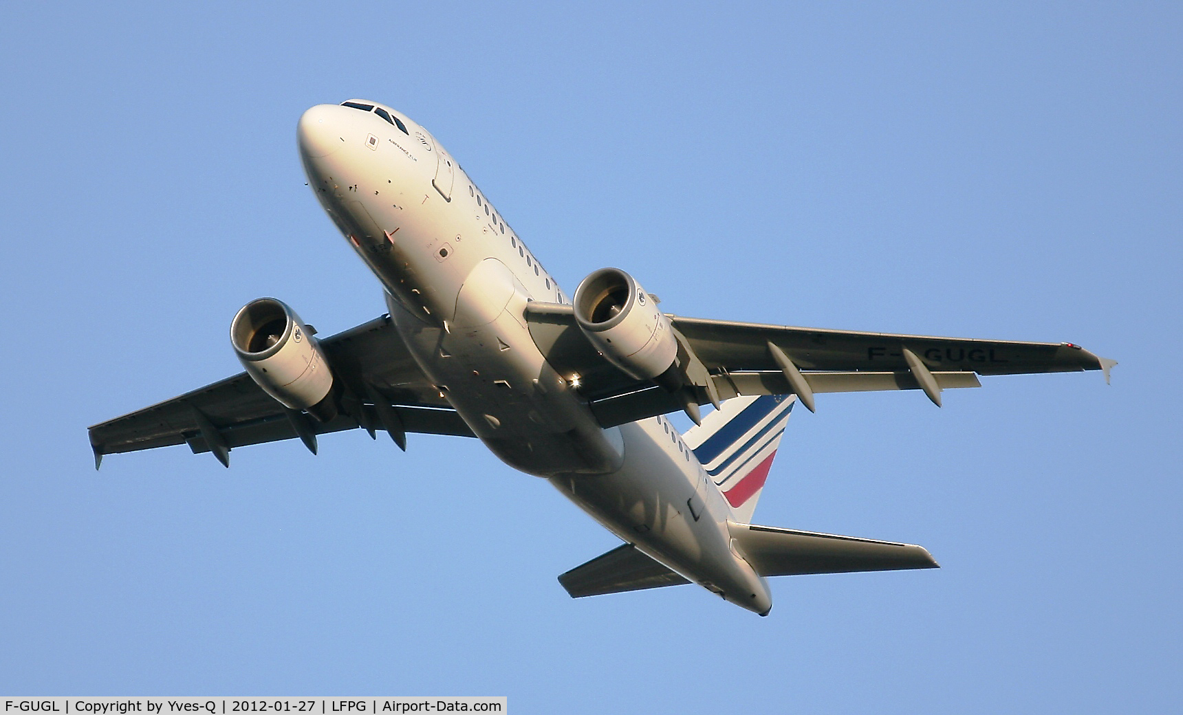 F-GUGL, 2006 Airbus A318-111 C/N 2686, Airbus A318-111, Take off rwy 26R, Paris Charles De Gaulle (LFPG-CDG)