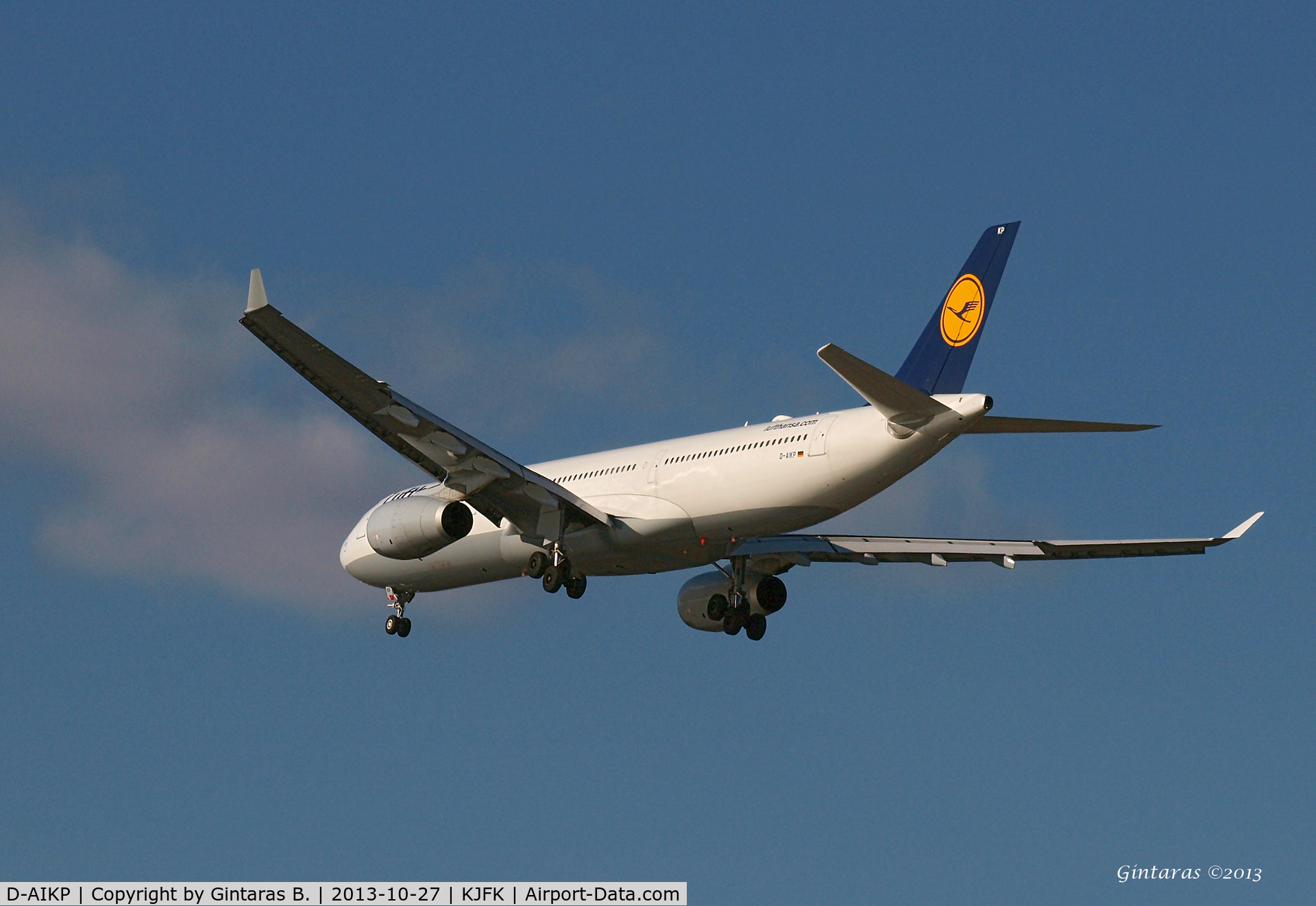 D-AIKP, 2012 Airbus A330-343X C/N 1292, Going to a landing on 31R @ JFK