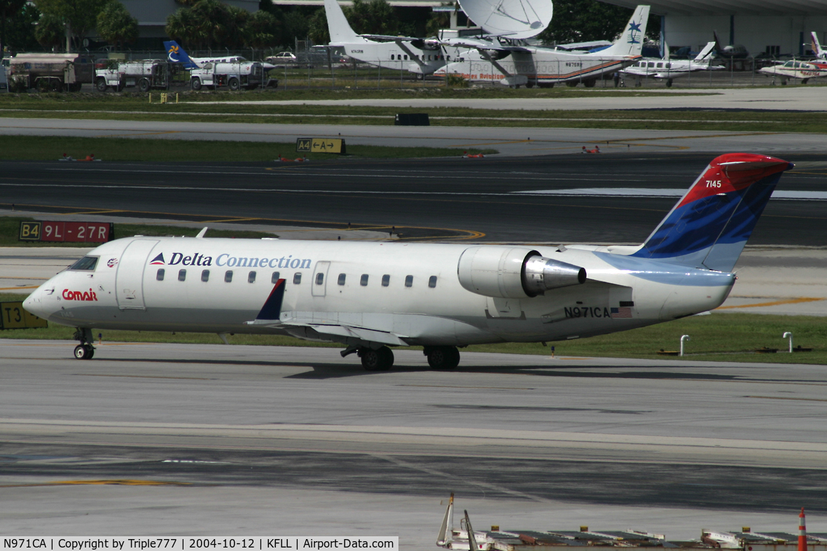 N971CA, 1996 Canadair CRJ-100ER (CL-600-2B19) C/N 7145, Delta Connection