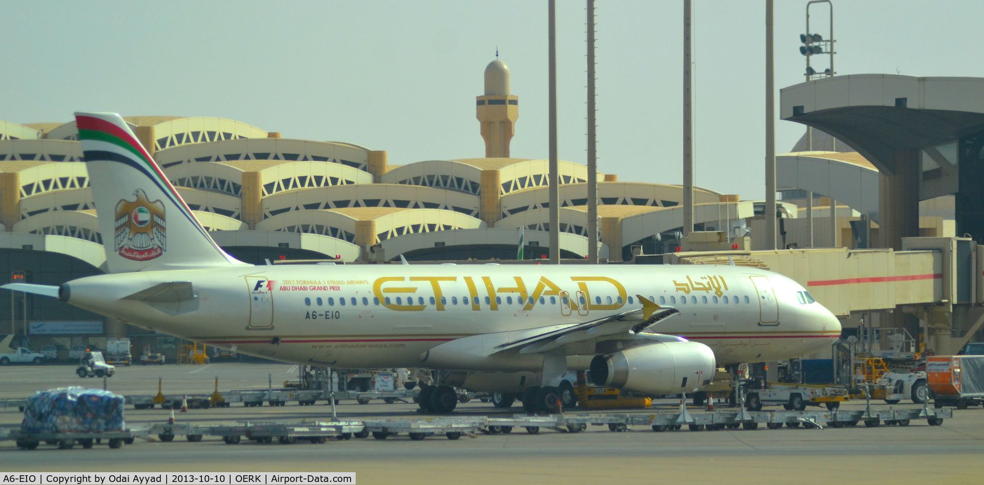 A6-EIO, 2011 Airbus A320-232 C/N 4934, Etihad Airways At Riyadh Airport