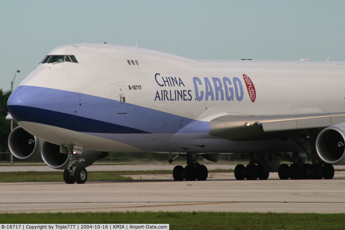 B-18717, 2004 Boeing 747-409F/SCD C/N 30769, China Airlines Cargo