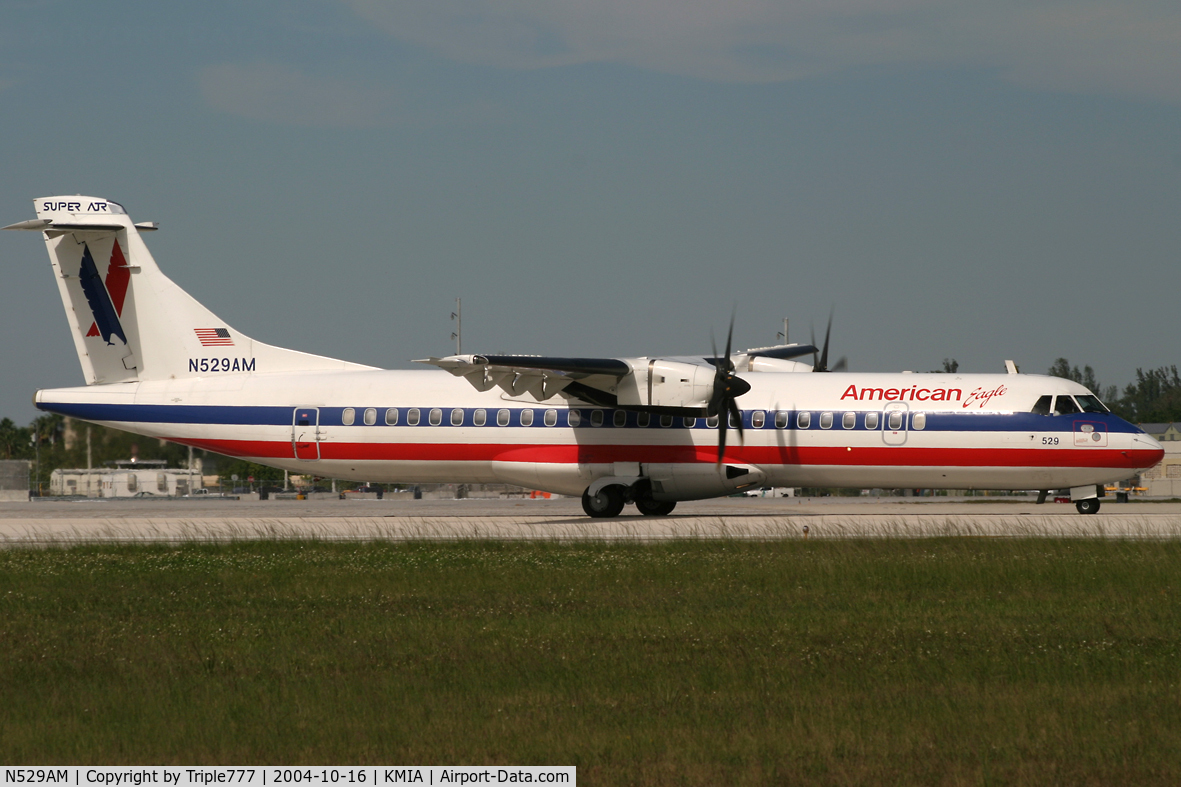 N529AM, 1997 ATR 72-212A C/N 529, American Eagle