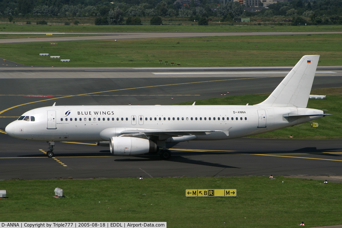 D-ANNA, 1996 Airbus A320-233 C/N 916, Blue Wings