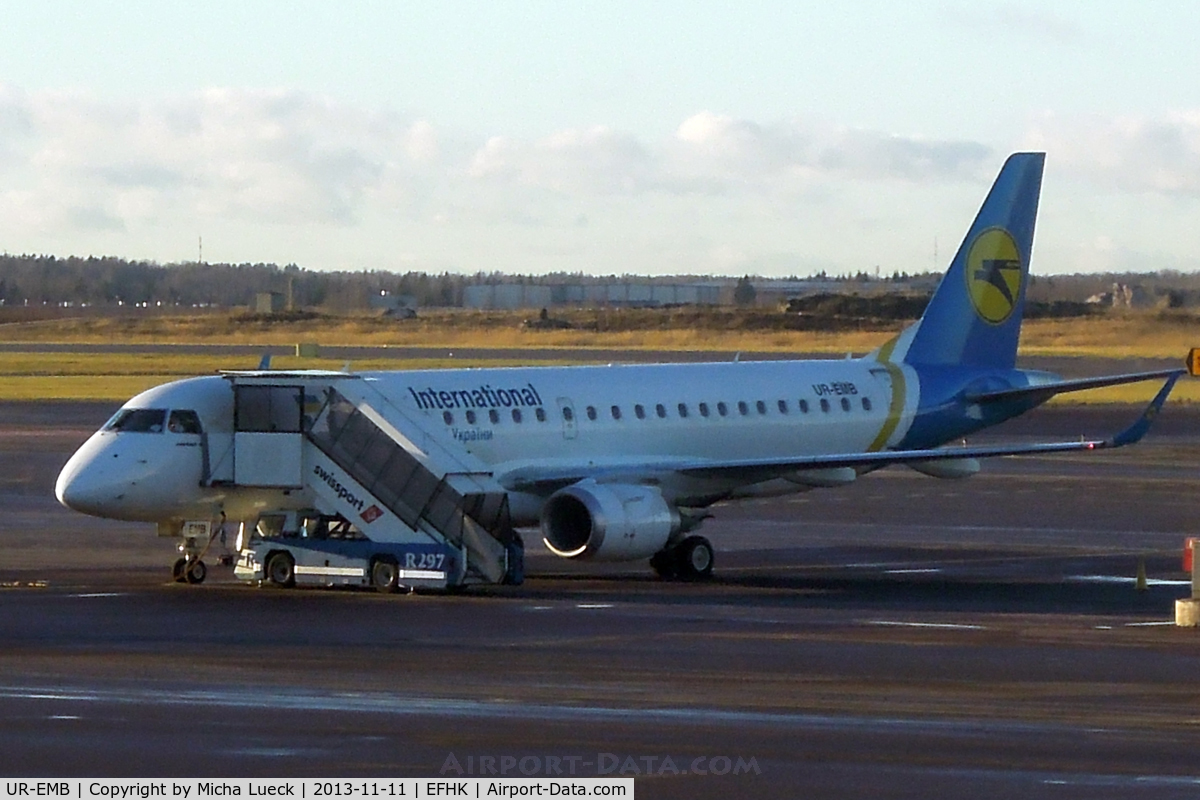 UR-EMB, 2012 Embraer 190STD (ERJ-190-100) C/N 19000501, At Vantaa