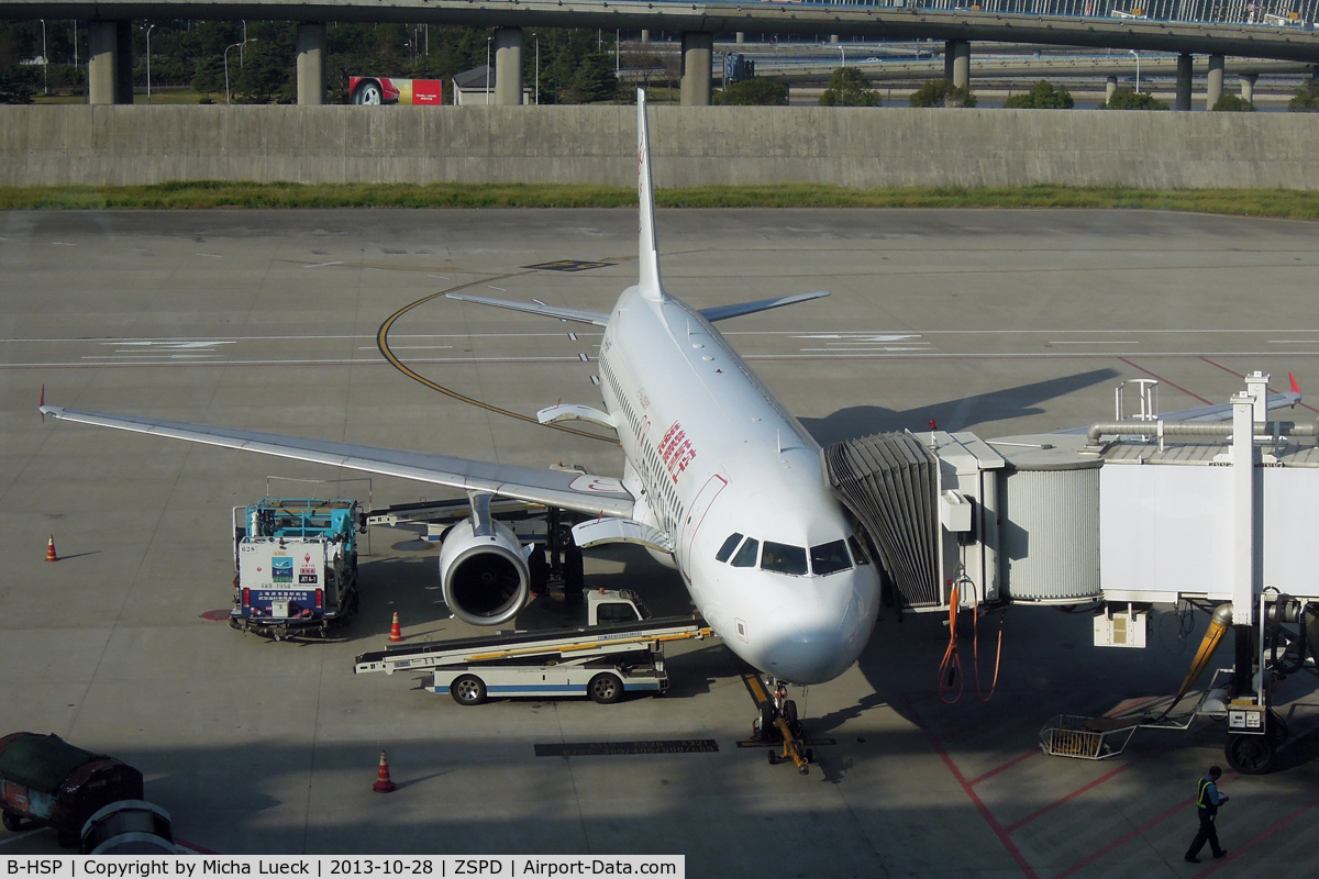 B-HSP, 2010 Airbus A320-232 C/N 4247, At Pu Dong