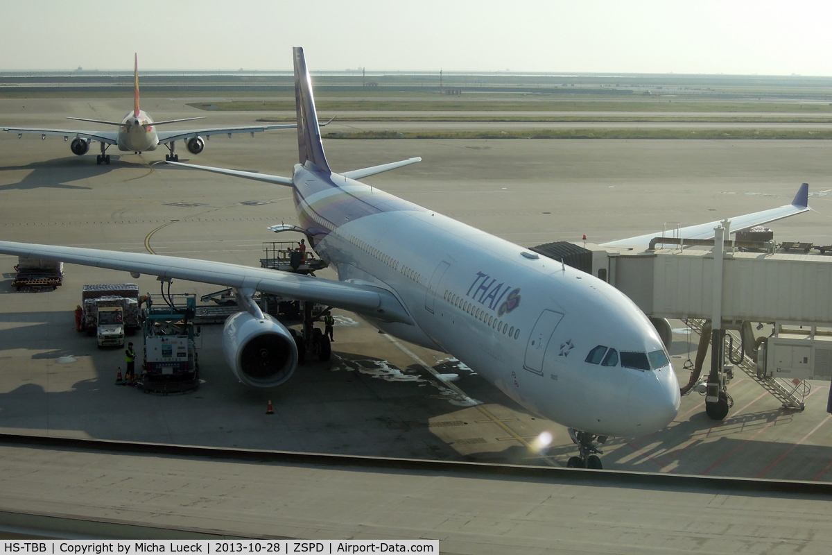 HS-TBB, 2011 Airbus A330-343X C/N 1269, At Pu Dong