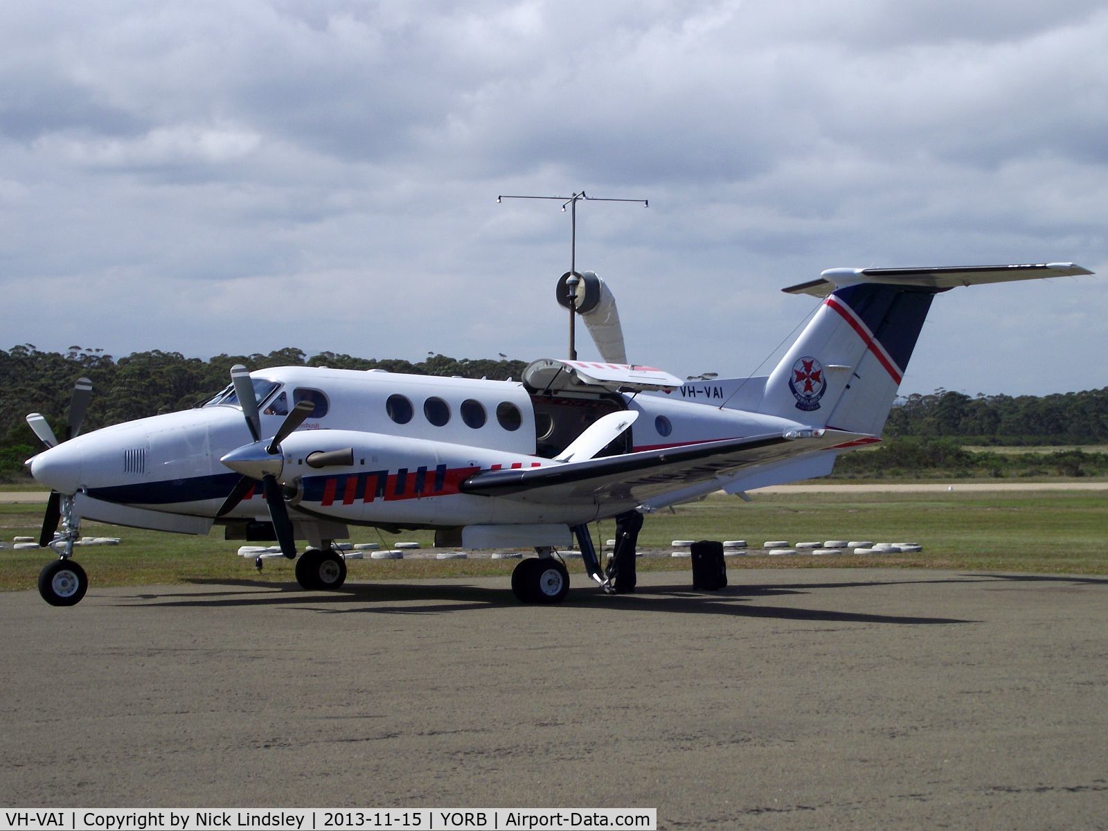 VH-VAI, Hawker Beechcraft B200C C/N BL-157, Air Ambulance, Victorian State Govt Australia, at Orbost Airport
