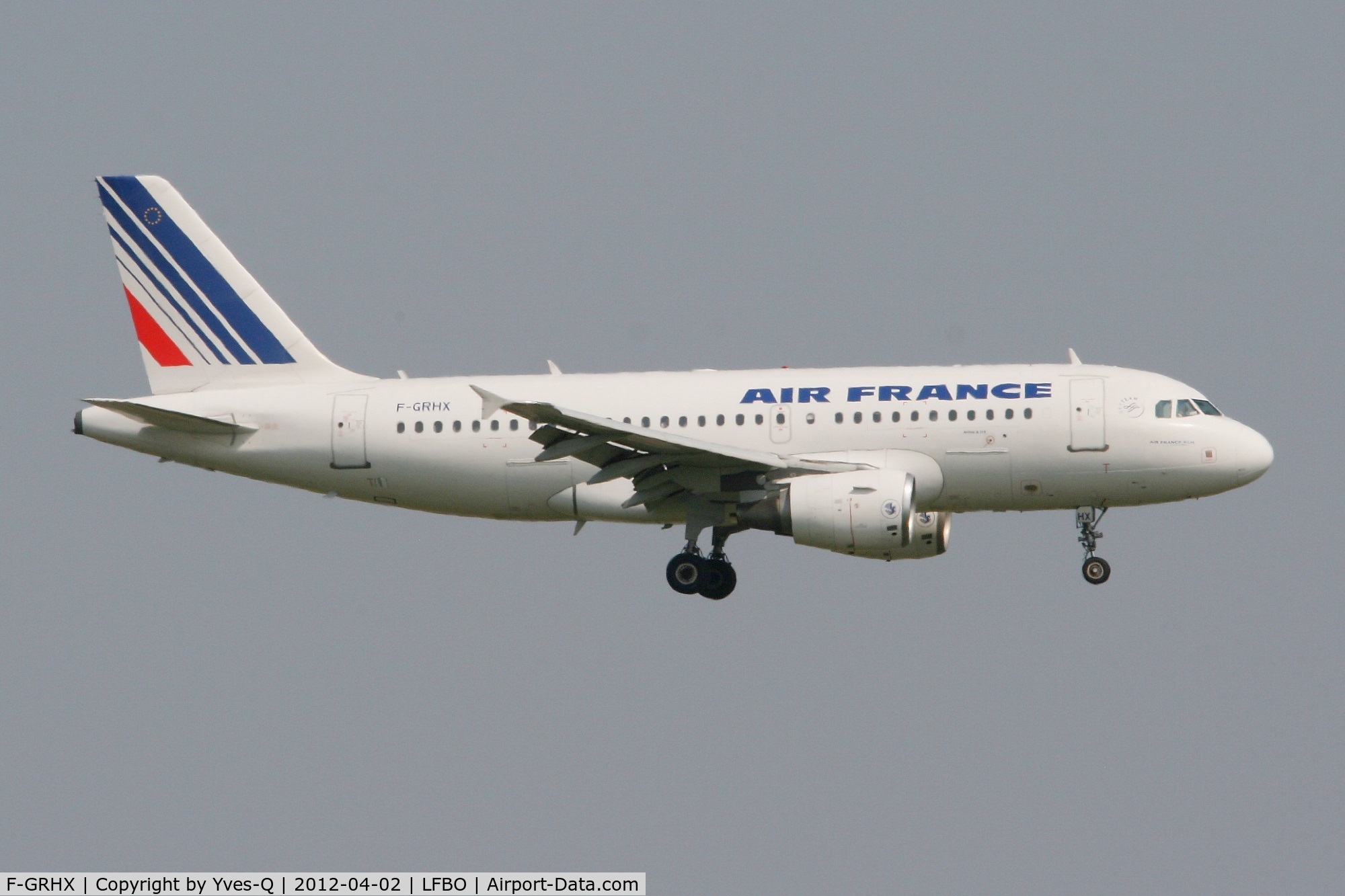 F-GRHX, 2001 Airbus A319-111 C/N 1524, Airbus A319-111, Landing Rwy 14L, Toulouse Blagnac Airport (LFBO-TLS)