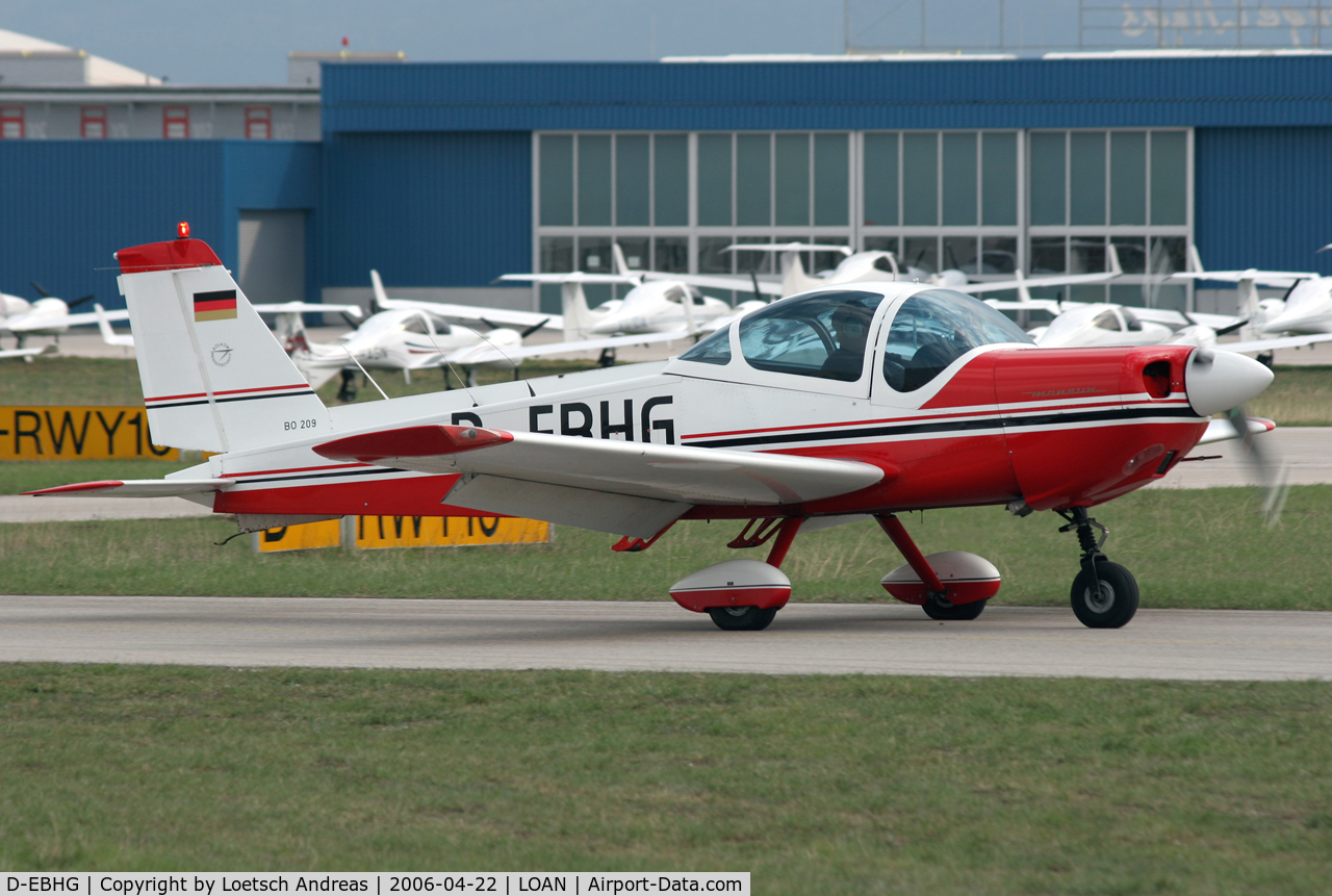 D-EBHG, Bolkow BO-209 Monsun C/N 160, plane crashed in Italy on 12. june 2010