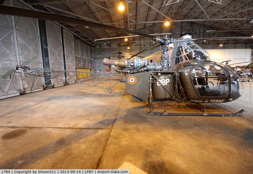 1784, Aerospatiale SE-313B Alouette II C/N 1784, Preserved inside Dax ALAT Museum...