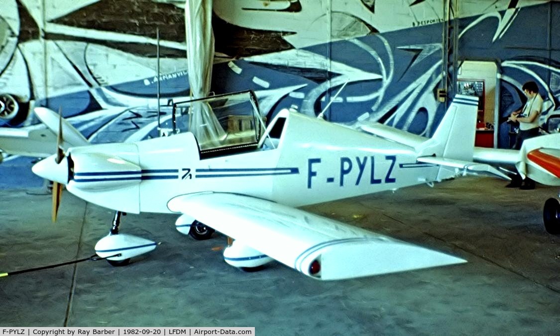F-PYLZ, Pottier P-80S C/N 44, Pottier P.80S [44] Marmande-Virazeil~F 20/09/1982. Taken from a slide.