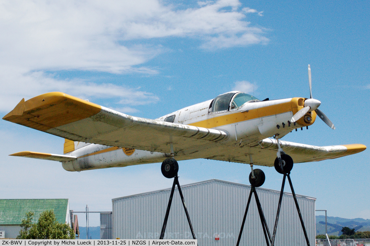 ZK-BWV, NZ Aerospace FU24-950 C/N 72, At Gisborne