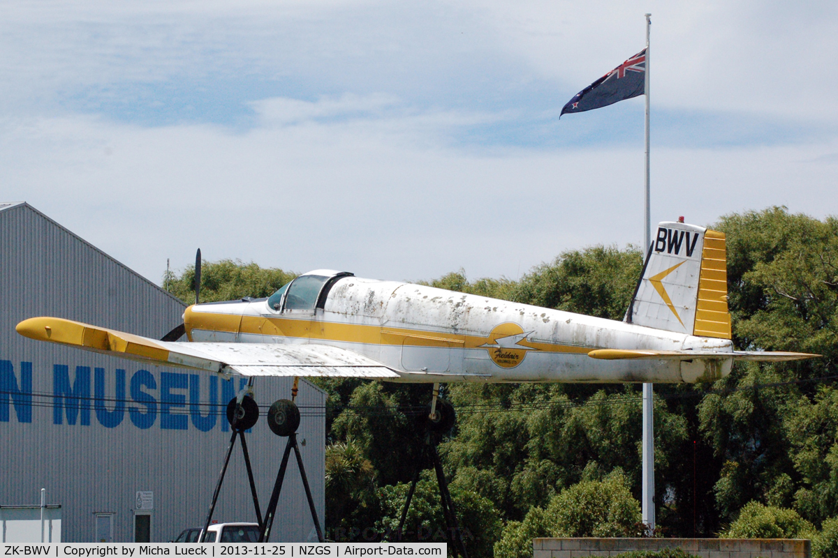 ZK-BWV, NZ Aerospace FU24-950 C/N 72, At Gisborne