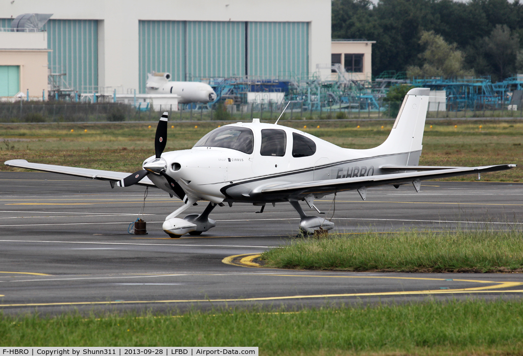 F-HBRO, 2010 Cirrus SR22T C/N 0038, Parked at the General Aviation area...