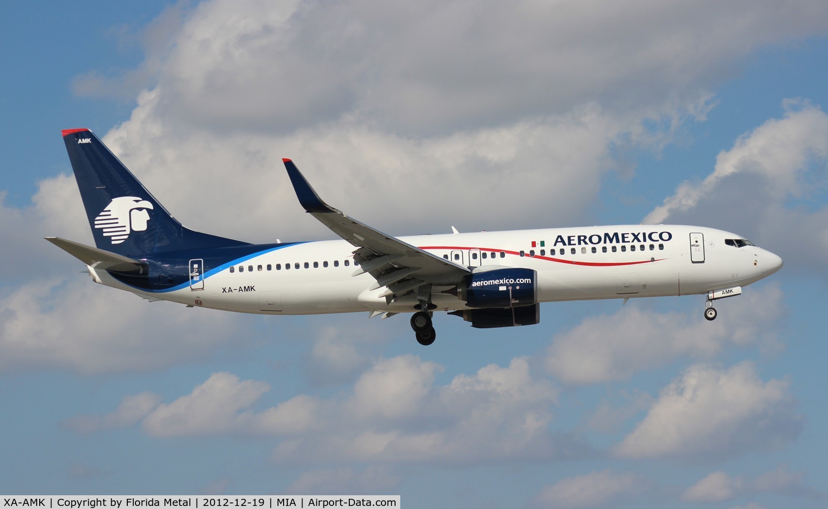 XA-AMK, 2012 Boeing 737-852 C/N 36702, Aeromexico 737-800