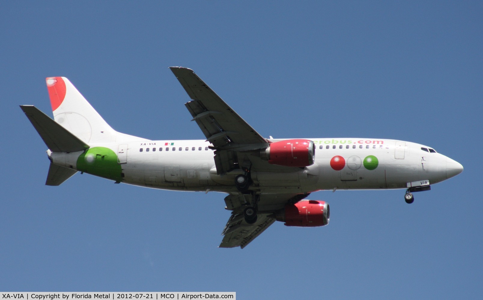 XA-VIA, Boeing 733-3B7 C/N 23856, VivaAerobus 737-300