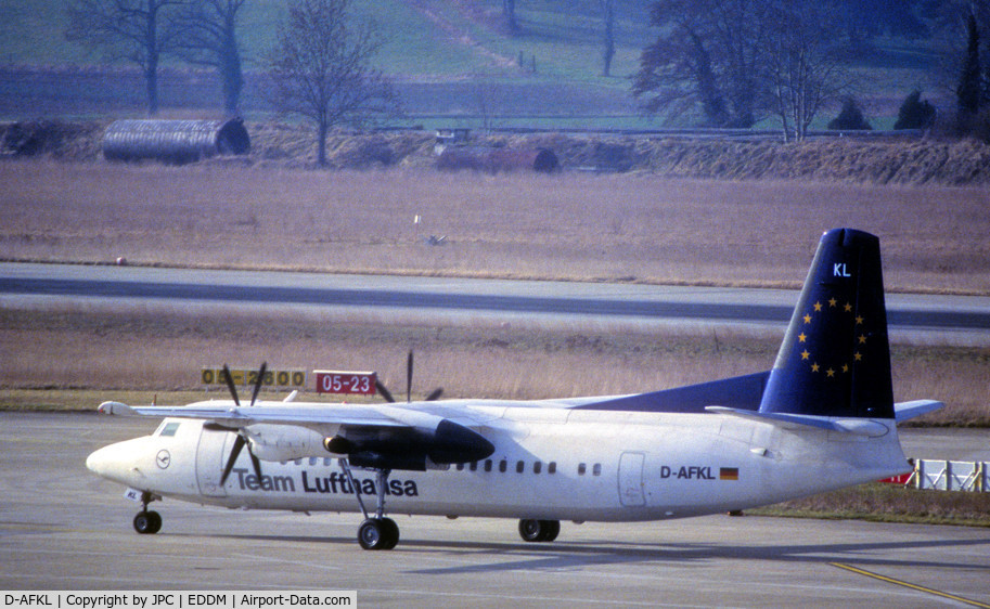D-AFKL, 1991 Fokker 50 C/N 20213, Fokker 50