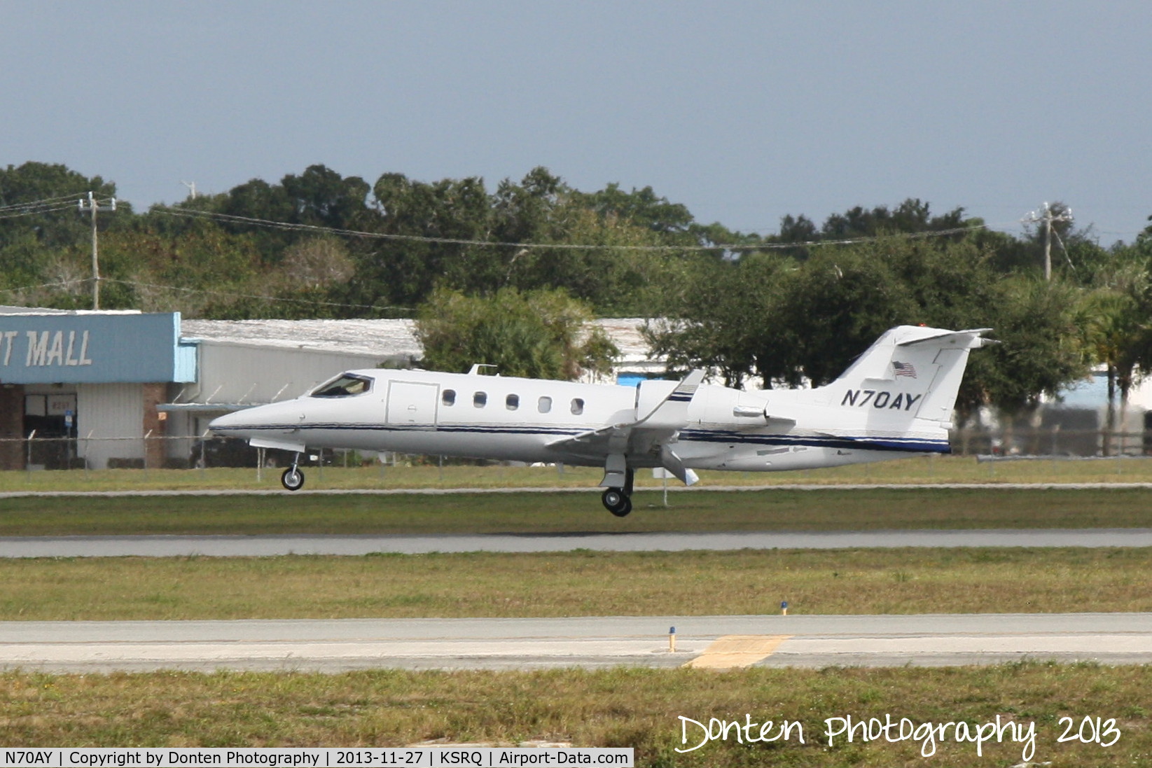 N70AY, 1999 Learjet Inc 31A C/N 188, Learjet 31 (N70AY) arrives at Sarasota-Bradenton International Airport